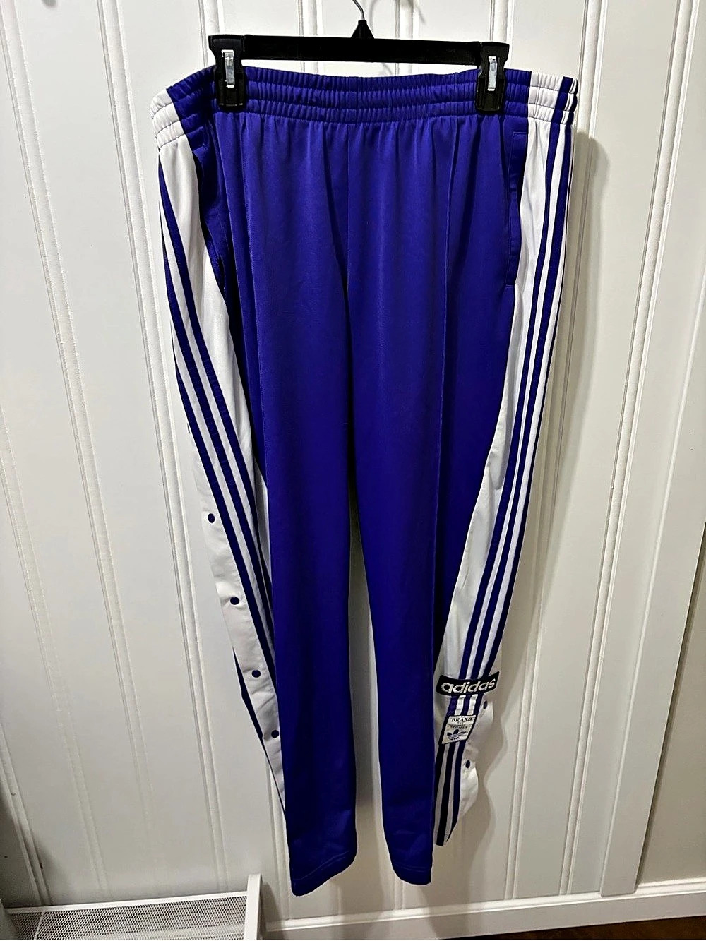adidas Adicolor Classics Adibreak Pants Blue & White Striped Track Pants Size XL
